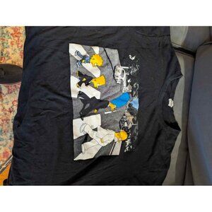 The Simpsons Beatles Abbey Road black tee size L